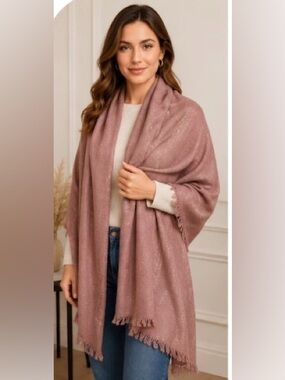 Mixit Mauve Scarf Wrap Shawl 26” x 66” light weight perfect for spring/summer.